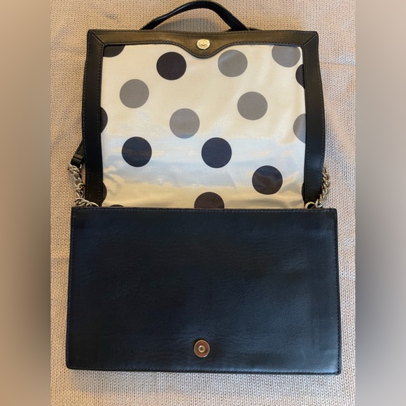 Like New Kate Spade Leather Crossbody with Patent Bow - Picture 2 of 15